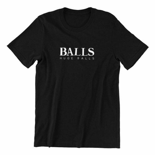 Balls huge balls black teeshirt singapore kaobeiking creative print fashion store