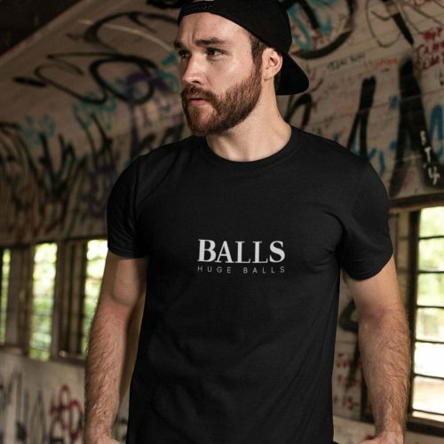 Balls huge balls tshirt singapore kaobeiking boss,hugo boss parody design