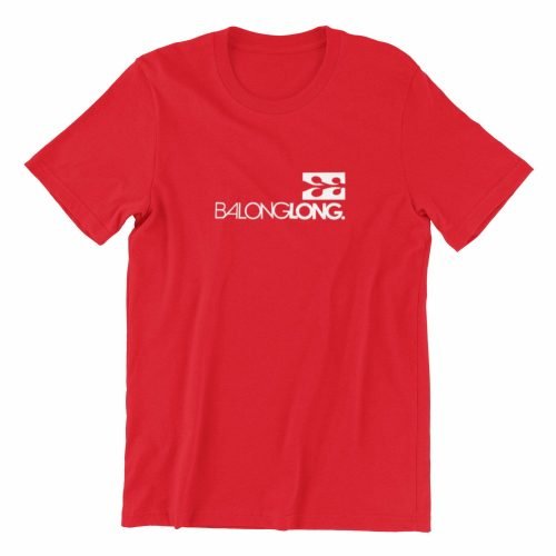 Balonglong tshirt red singapore bilabong parody vinyl streetwear apparel designer