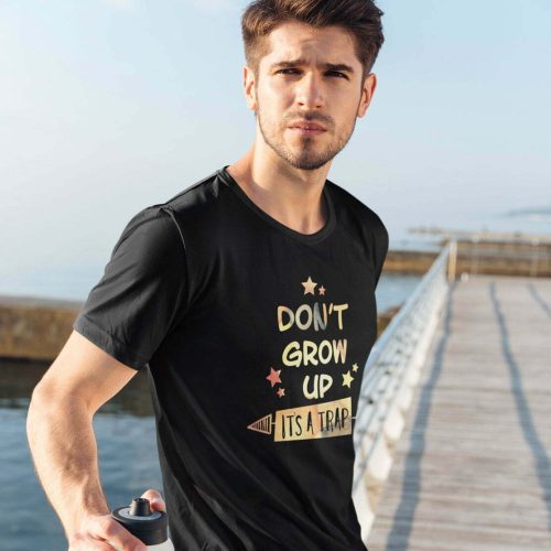 Dont grow up its a trap kaobeiking cute graphic casual wear singapore teen fun typo quote streetwear teeshirt