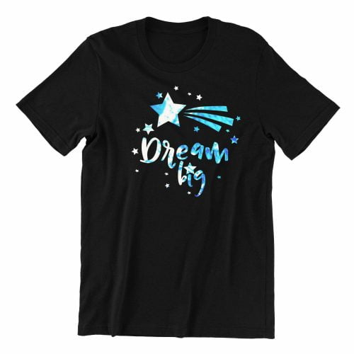 Dream big kaobeiking cute graphic casual wear singapore teen fun typo quote black color streetwear teeshirt