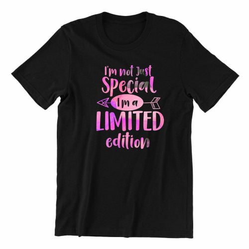 Im not special just limited edition kaobeiking cute graphic casual wear singapore teen fun typo quote black color streetwear teeshirt