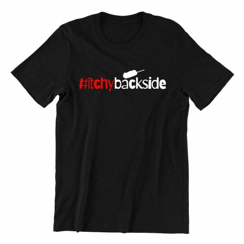 Itchy-Backside-black-womens-t-shirt-casualwear-singapore-kaobeking-singlish-online-vinyl-print-shop