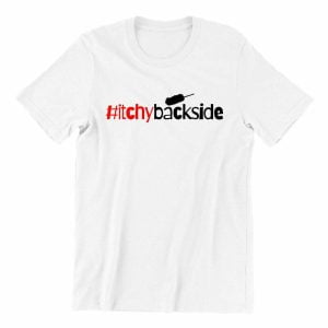 Itchy-Backside-white-short-sleeve-mens-teeshrt-singapore-funny-hokkien-vinyl-streetwear-apparel-designer