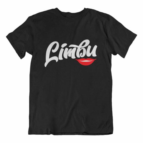 Limbu Lips black teeshrt singapore funny hokkien vinyl streetwear apparel designer