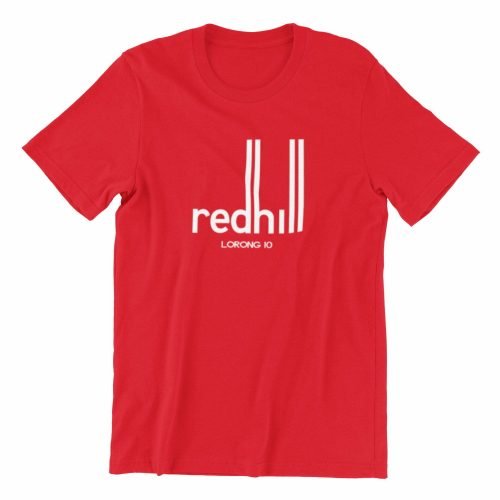 Redhill tshirt red singapore dunhill parody vinyl streetwear apparel designer