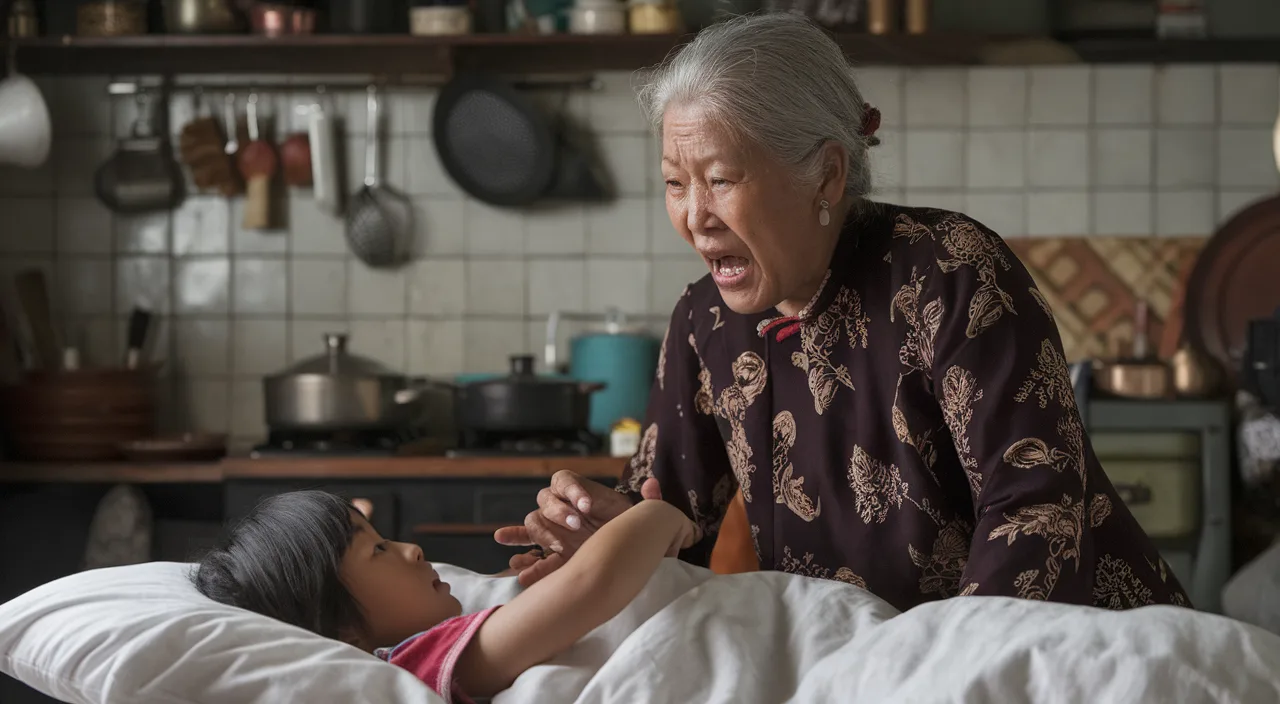 Ah Ma reacting to something bo liao