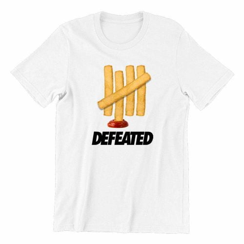 defeated-white-short-sleeve-mens-teeshirt-singapore-kaobeiking-creative-print-fashion-store