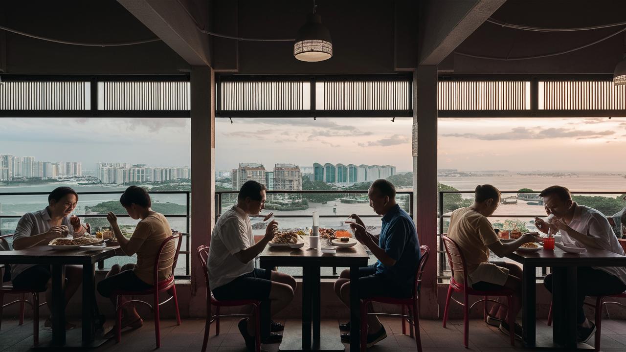 Singapore's Most Scenic Hawker Centres‍ wiht a View