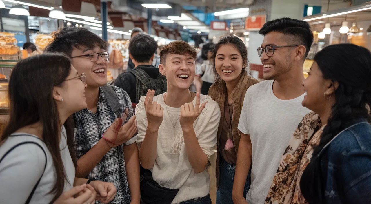 Gila as used in Singaporean street talk Sing Malays and Chinese hawkers using Gila in conversation