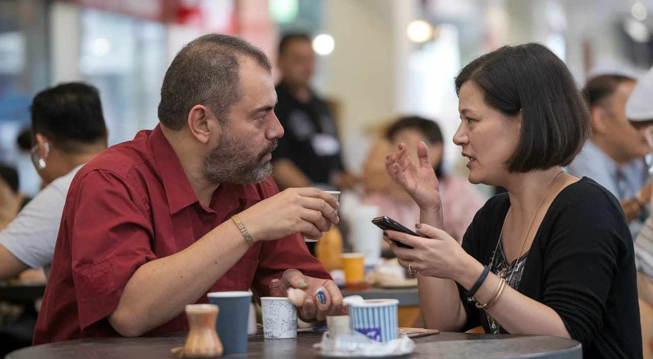 Guai lan behaviour kopitiam argument