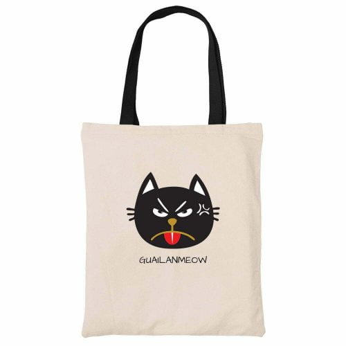 guailanmeow-funny-canvas-heaby-duty-tote-bag-carrier-shoulder-ladies-shoulder-shopping-bag-kaobeiking