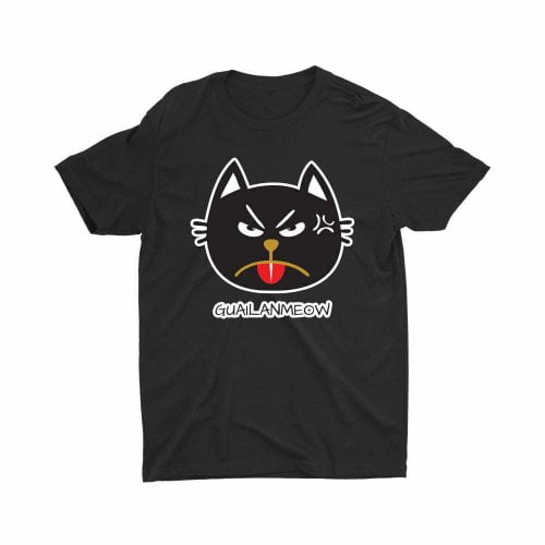 guailanmeow-kids-teeshirt-printed-black-fun-cute-boy-top-fashion-model-kaobeiking