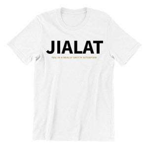 jialat-white-short-sleeve-mens-teeshrt-singapore-funny-hokkien-vinyl-streetwear-apparel-designer