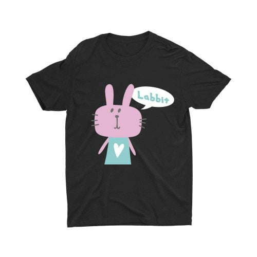 labbit-kids-teeshirt-printed-black-fun-cute-boy-top-fashion-model-kaobeiking