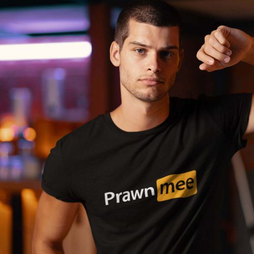 prawn-mee-tshirt-adult-streetewear-singapore-kaobeiking-brand-funny-parody-design