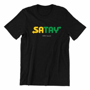 satay-black-casualwear-womens-t-shirt-design-kaobeiking-singapore-funny-clothing-online-shop