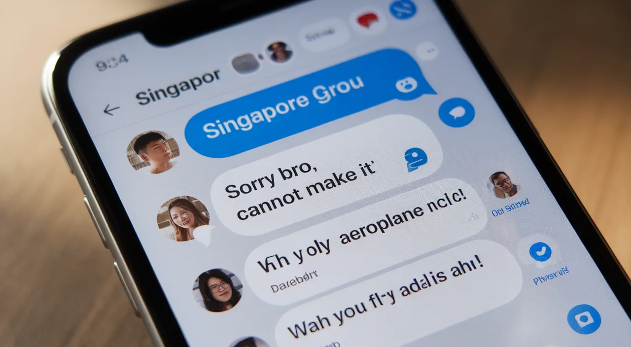 Group chat with cancellation message