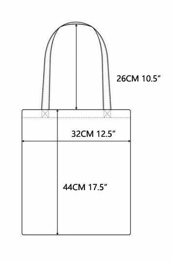 Tote bag dimension Tote bag dimension
