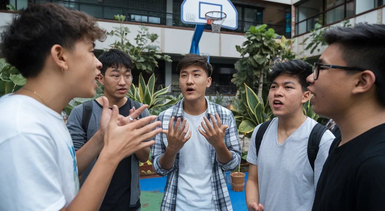 Singlish use in daily talk