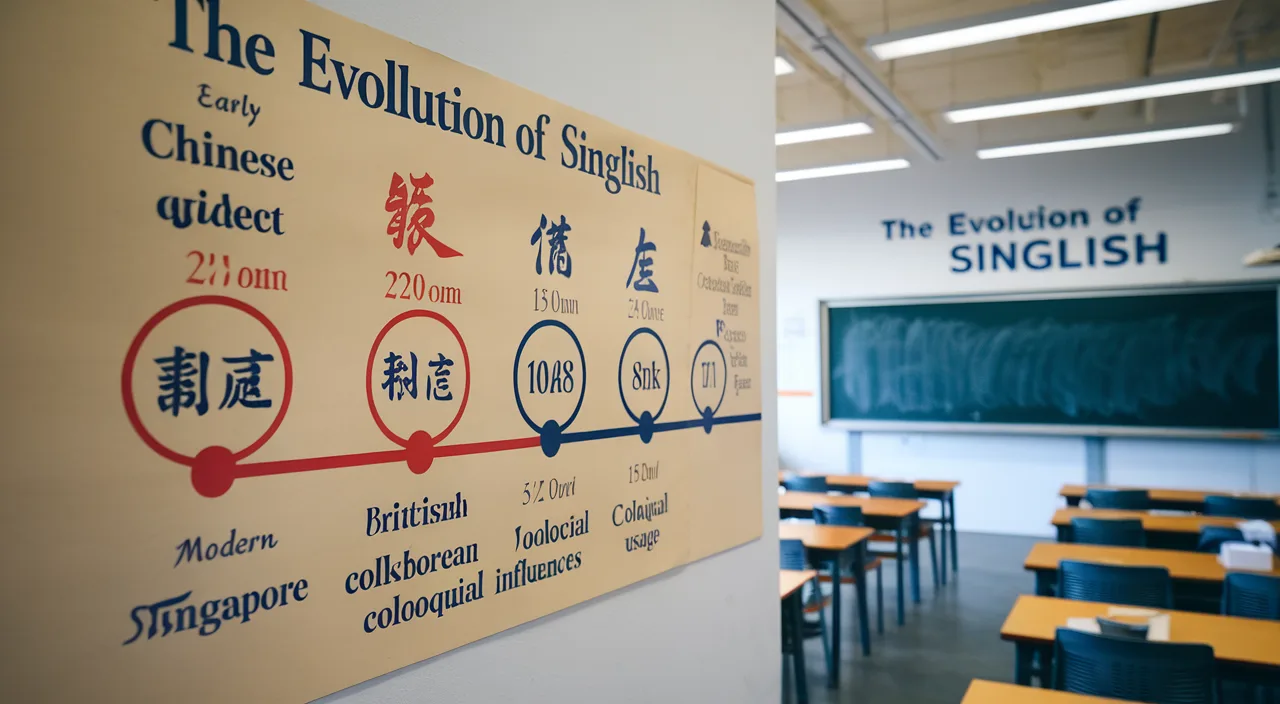 Singlish expression lor timeline singlish history evolution