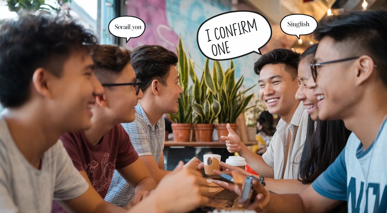 The roots of 'I confirm one' in Singlish Singlish phrase origin