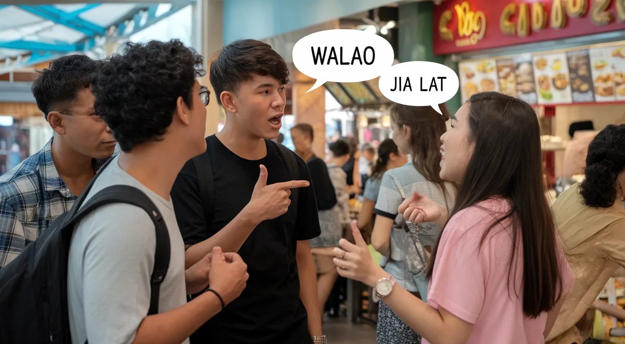 Singlish phrases in daily conversations