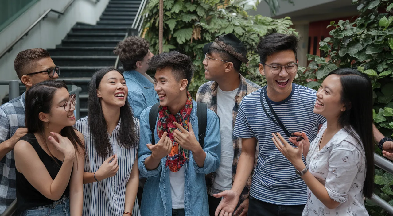 Locals sharing Singlish conversations