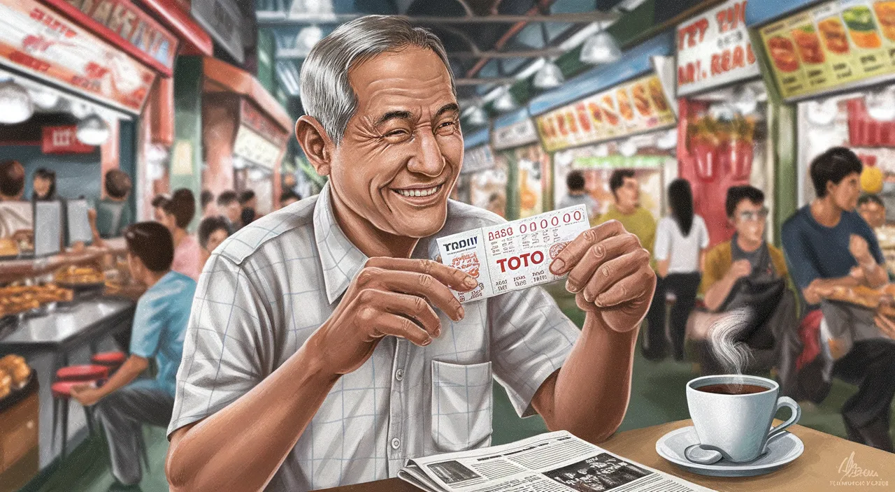 Lotto ticket and Singlish conversation