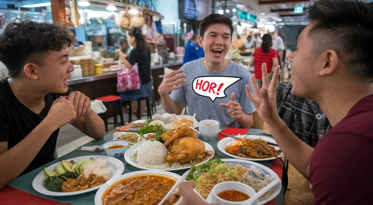 Singlish conversation with hor